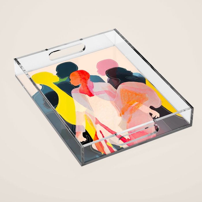 Abstract Figures Acrylic Tray Gallery Image 1