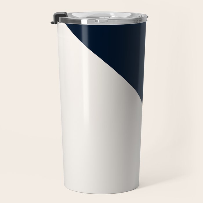 Tricolor Geometry Navy Yellow Travel Mug Gallery Image 3