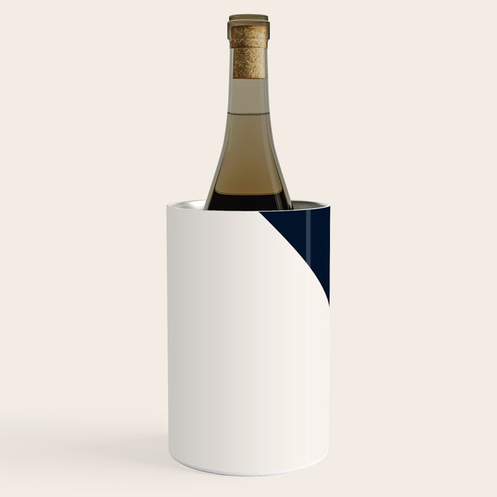 Tricolor Geometry Navy Yellow Wine Chiller Gallery Image 2