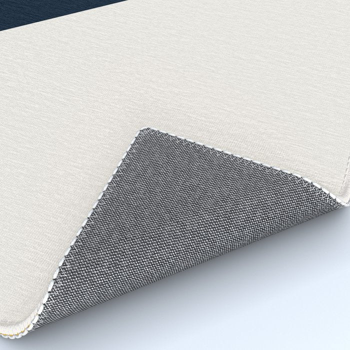 Tricolor Geometry Navy Yellow Rug Gallery Image 4