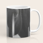 Horses in the Snow - Black and White Winter Photography Print Coffee Mug Gallery Image 1
