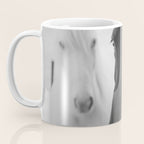 Horses in the Snow - Black and White Winter Photography Print Coffee Mug Gallery Image 3