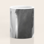 Horses in the Snow - Black and White Winter Photography Print Coffee Mug Gallery Image 4
