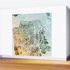 San Francisco City Street Map Wall Mural Gallery Image 2