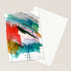 Happiness - a bright abstract piece Stationery Card Gallery Image 2