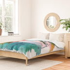 Happiness - a bright abstract piece Duvet Cover Gallery Image 2