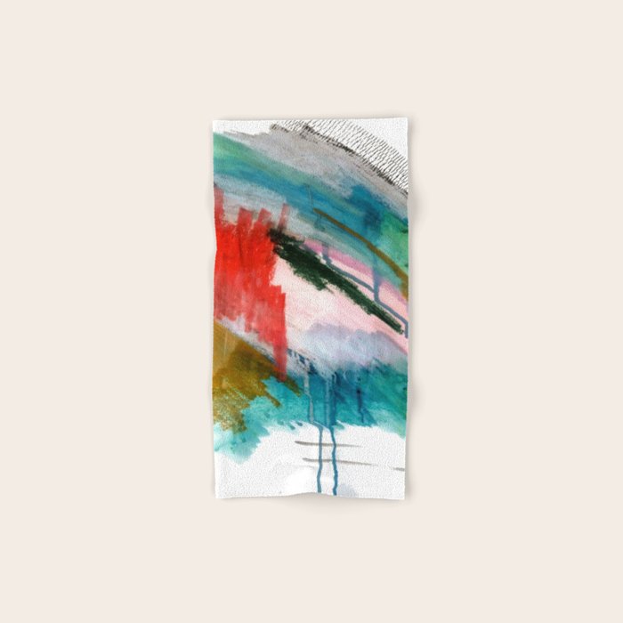 Happiness - a bright abstract piece Bath Towel Gallery Image 1