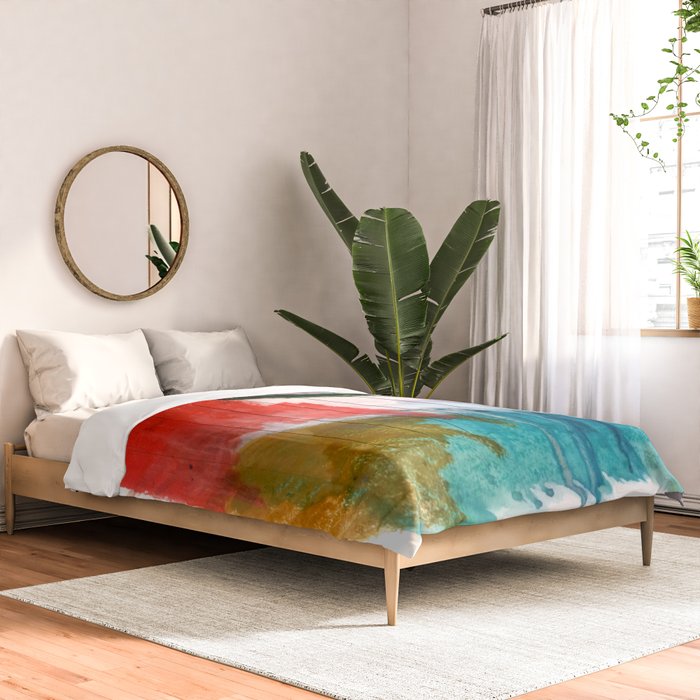 Happiness - a bright abstract piece Comforter Gallery Image 2