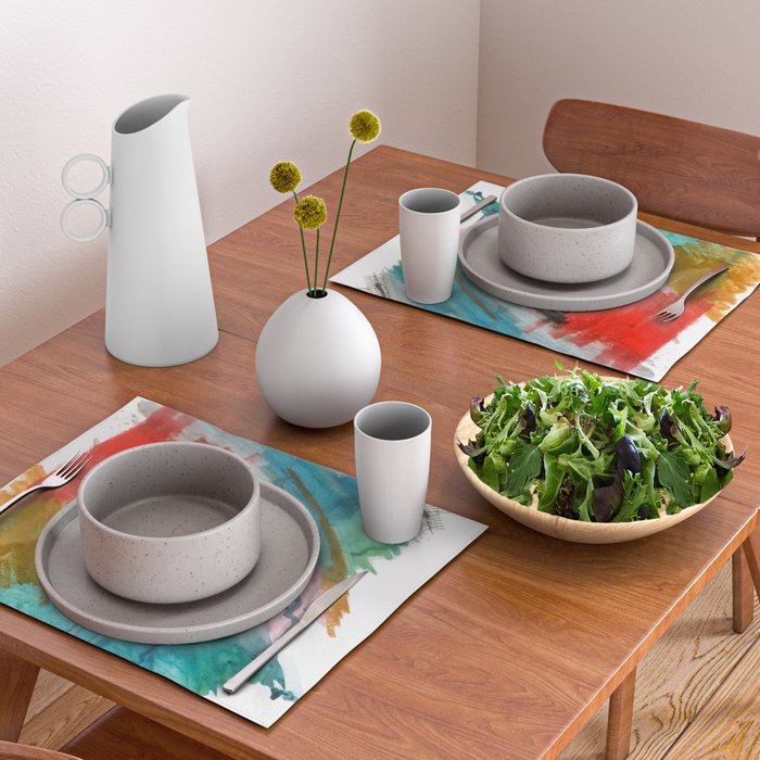 Happiness - a bright abstract piece Placemat Gallery Image 2