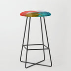Happiness - a bright abstract piece Stool Gallery Image 1