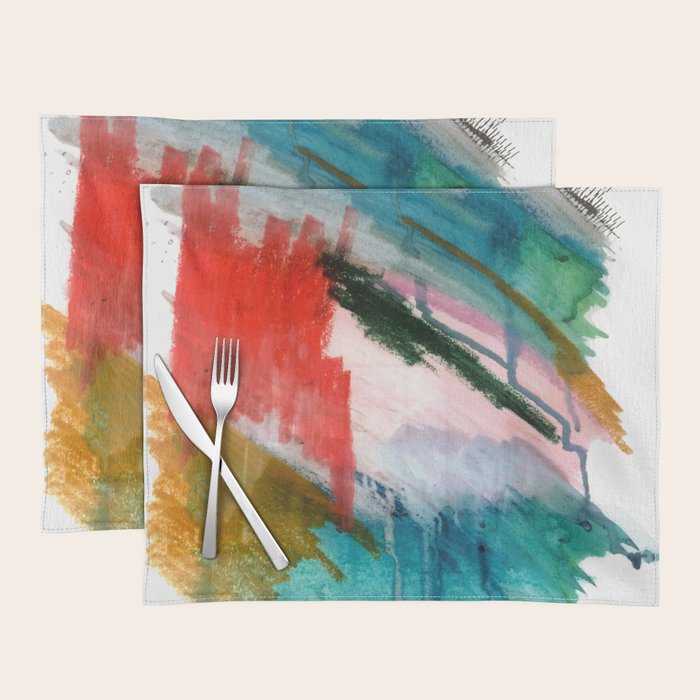 Happiness - a bright abstract piece Placemat Gallery Image 1
