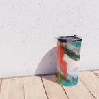 Happiness - a bright abstract piece Travel Mug Gallery Image 4