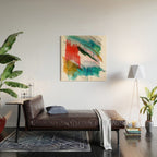 Happiness - a bright abstract piece Wood Wall Art Gallery Image 2