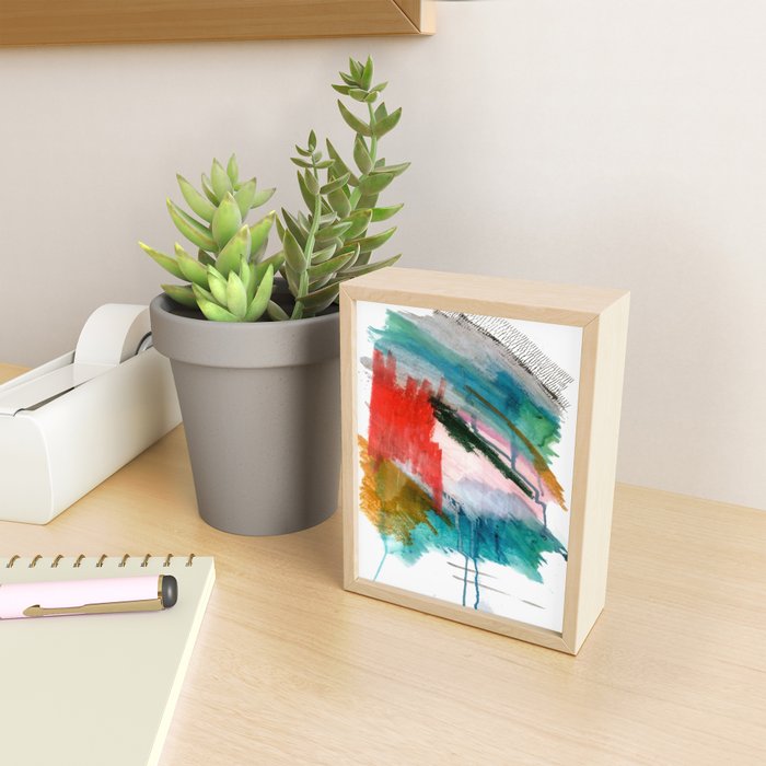 Happiness - a bright abstract piece Mini Art Print Gallery Image 2