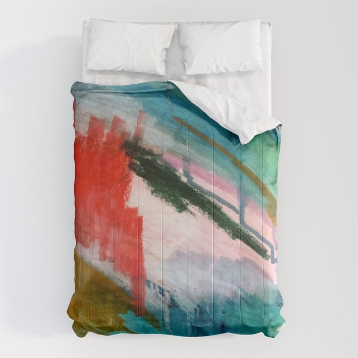 Happiness - a bright abstract piece Comforter Gallery Image 6