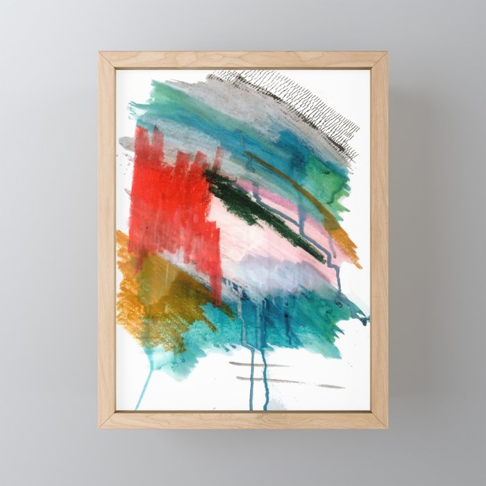 Happiness - a bright abstract piece Mini Art Print Gallery Image 1