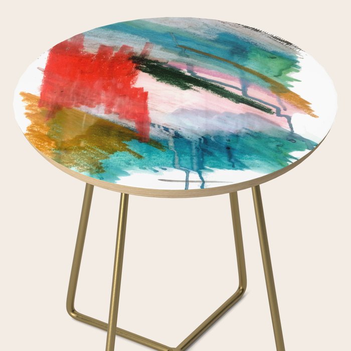 Happiness - a bright abstract piece Side Table Gallery Image 2