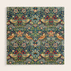 William Morris  Strawberry Thief Wood Wall Art Gallery Image 1