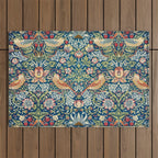 William Morris  Strawberry Thief Outdoor Rug Gallery Image 1