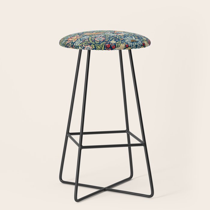 William Morris  Strawberry Thief Stool Gallery Image 1