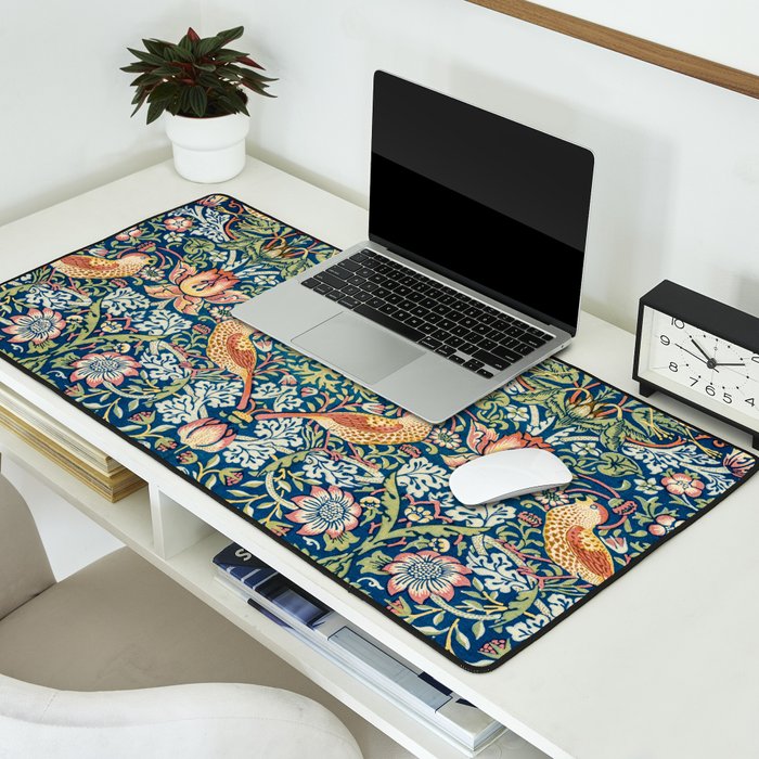William Morris  Strawberry Thief Desk Mat Gallery Image 2