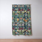 William Morris  Strawberry Thief Window Curtain Gallery Image 3