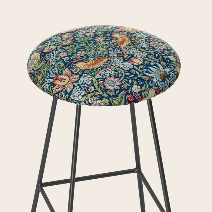 William Morris  Strawberry Thief Stool Gallery Image 2