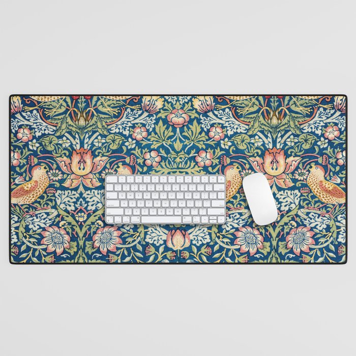 William Morris  Strawberry Thief Desk Mat Gallery Image 1