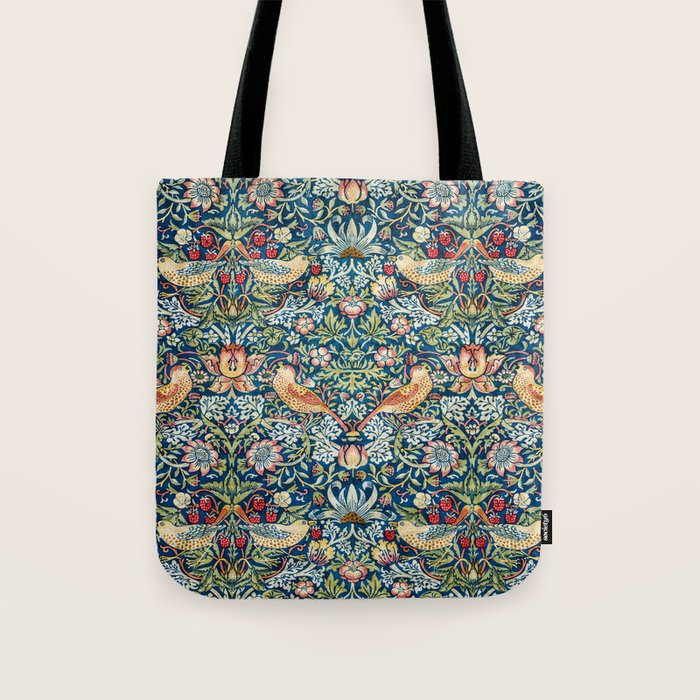 William Morris  Strawberry Thief Tote Bag Gallery Image 1