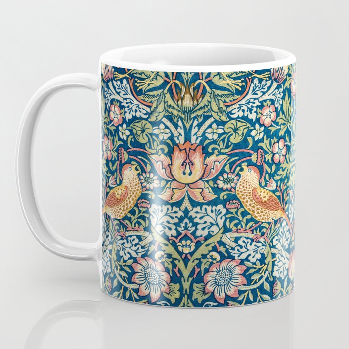William Morris  Strawberry Thief Coffee Mug Gallery Image 3