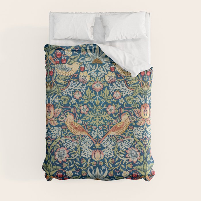 William Morris  Strawberry Thief Duvet Cover Gallery Image 3