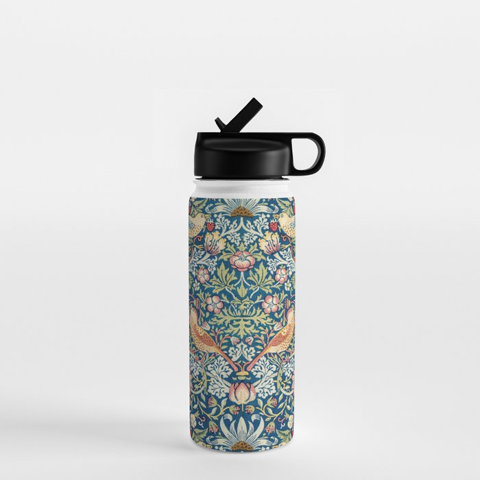 William Morris  Strawberry Thief Water Bottle Gallery Image 1