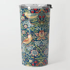 William Morris  Strawberry Thief Travel Mug Gallery Image 2