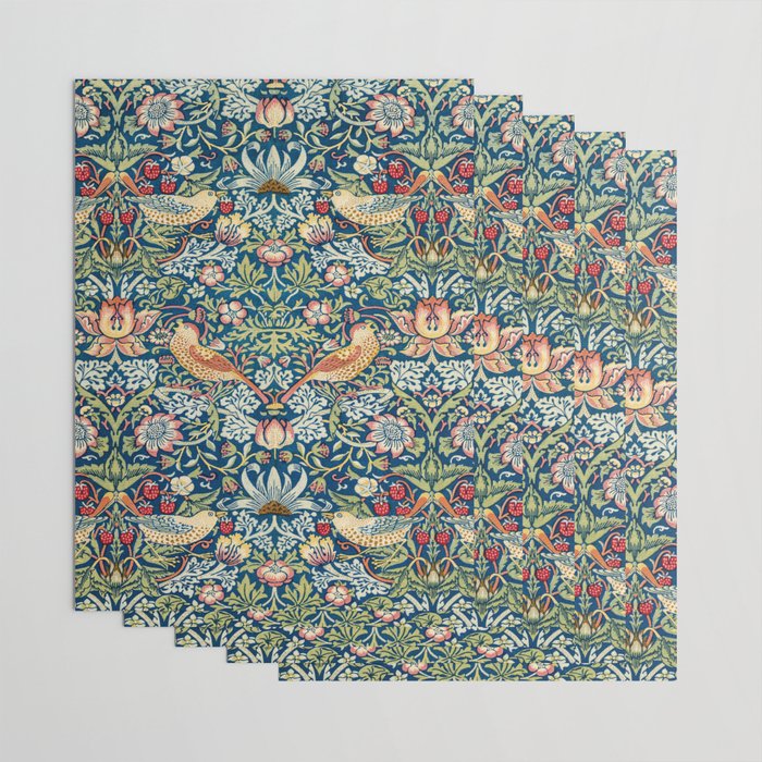 William Morris  Strawberry Thief Wrapping Paper Gallery Image 3