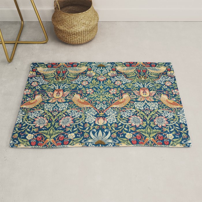 William Morris  Strawberry Thief Rug Gallery Image 1