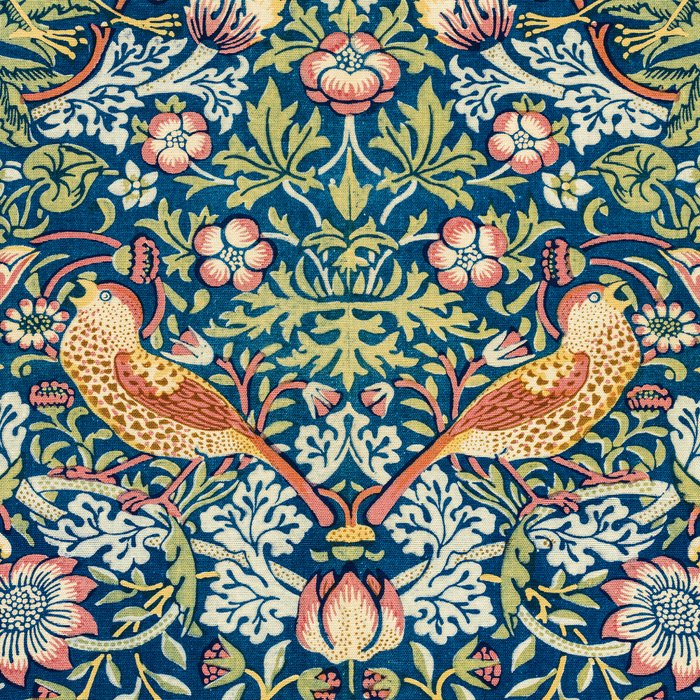 William Morris  Strawberry Thief Coffee Mug Gallery Image 2