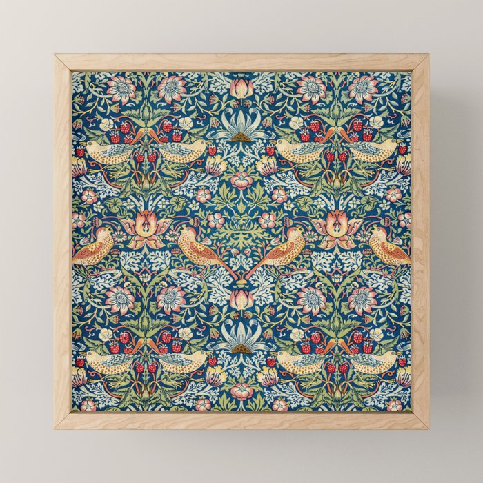 William Morris  Strawberry Thief Mini Art Print Gallery Image 1