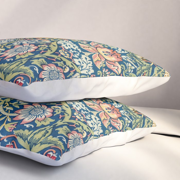 William Morris  Strawberry Thief Pillow Sham Gallery Image 3