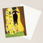 Kiss (black) Stationery Card Gallery Image 2