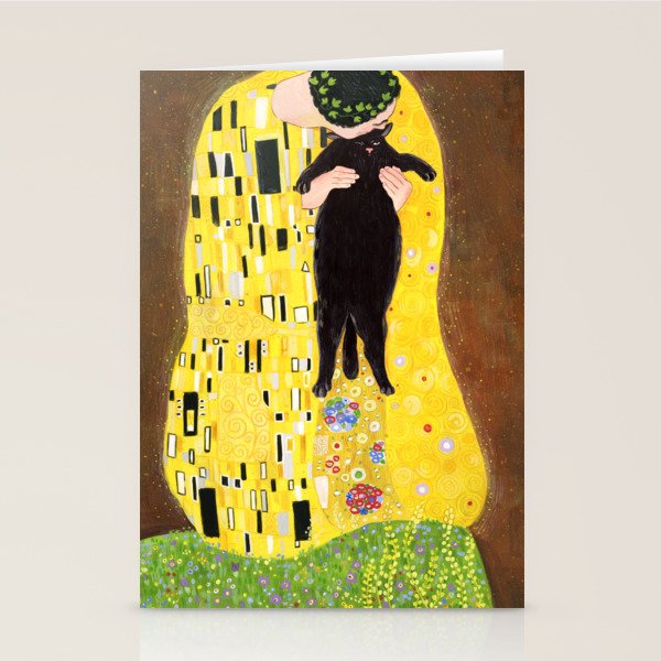 Kiss (black) Stationery Card Gallery Image 2