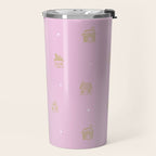 Christmas gingerbread house doodle pattern  Travel Mug Gallery Image 2