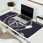 Wooded Lake Reflection Compass Desk Mat Gallery Image 2