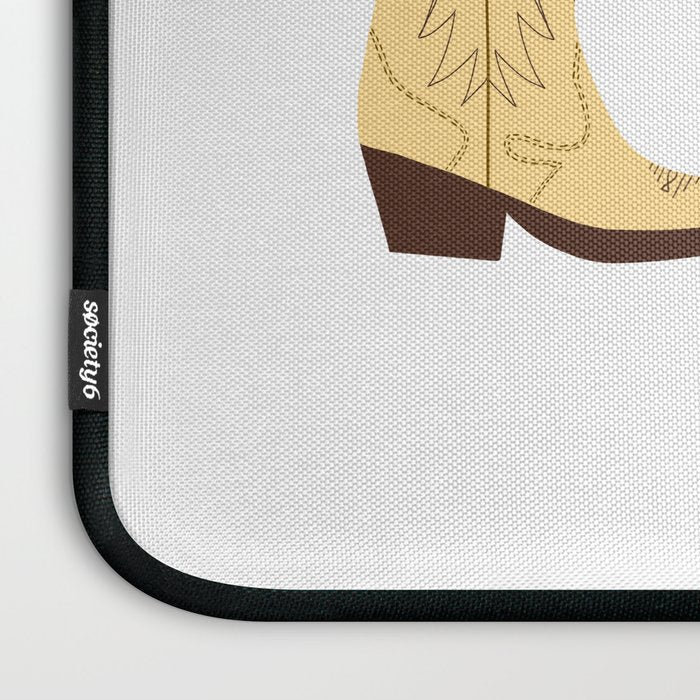 Cowboy Boots Illustration (Bright Palette) Laptop Sleeve Gallery Image 3
