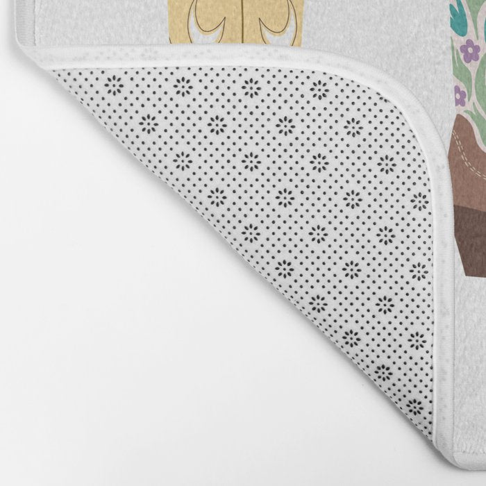 Cowboy Boots Illustration (Bright Palette) Bath Mat Gallery Image 2