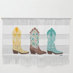 Cowboy Boots Illustration (Bright Palette) Wall Hanging Gallery Image 1