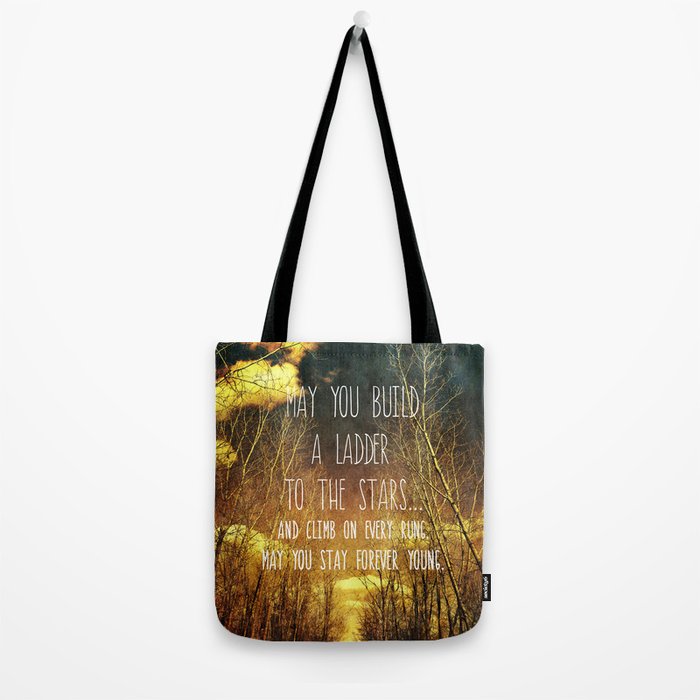 May You Stay Forever Young Tote Bag Gallery Image 2