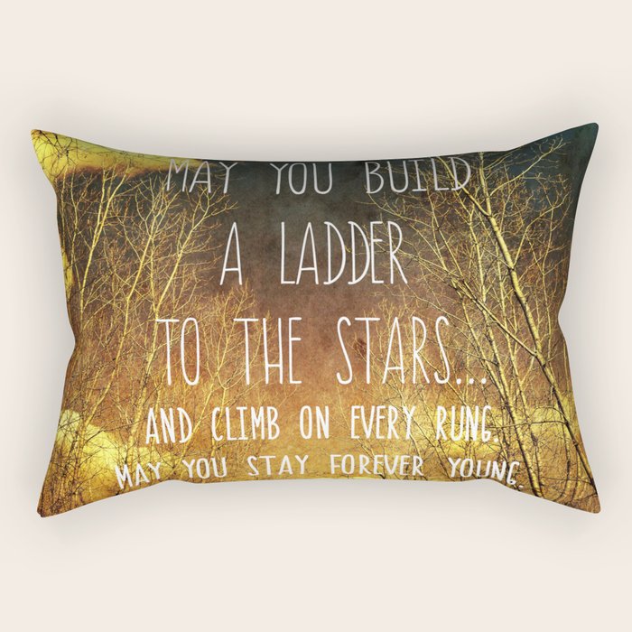 May You Stay Forever Young Rectangular Pillow Gallery Image 2