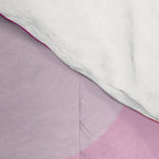 Mid Century Modern Pink Red Black Geometric Comforter Gallery Image 4