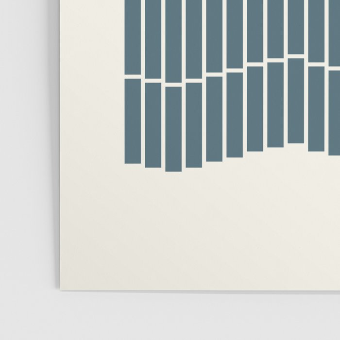 Minimalist Wavy Geometric Pattern in Pink, Gold, and Blue Poster Gallery Image 3