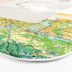 daydream yellow lights Bath Mat Gallery Image 3